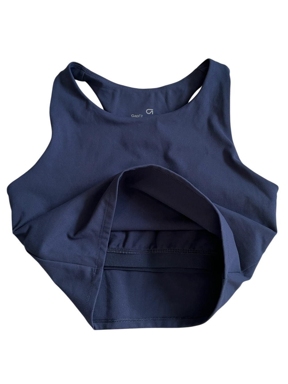 ☀️GapFit Crop Active Racerback Tank Blue Small - Picture 3 of 8